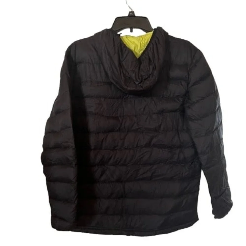 Snozu Kids Hooded Black Jacket Sz L 14 16 Black‎